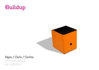 Maya / Carla / Carlita
Personal Server
ab 1.399 Euro
Buildup
 