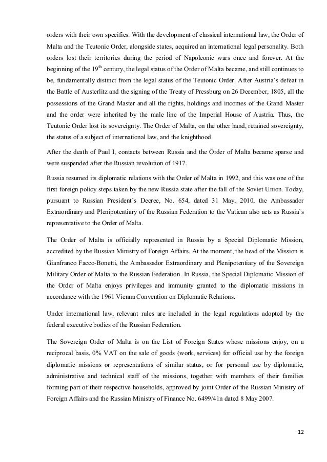 Order of research paper