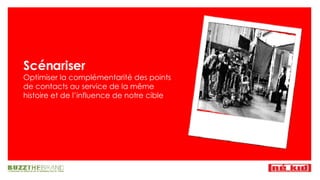 Scénariser Optimiser la complémentarité des points de contacts au service de la m ême histoire et de l’influence de notre cible 