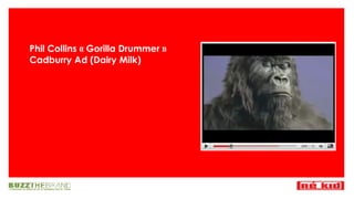 Phil Collins « Gorilla Drummer »  Cadburry Ad (Dairy Milk) 