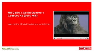 Phil Collins « Gorilla Drummer »  Cadburry Ad (Dairy Milk) Au moins 12 M d’audience sur internet 