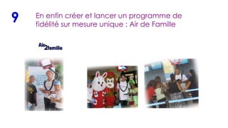 En enfin créer et lancer un programme de fidélité sur mesure unique : Air de Famille 9 9 