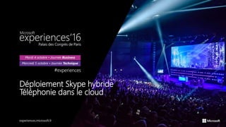 Déploiement Skype hybride
Téléphonie dans le cloud
 