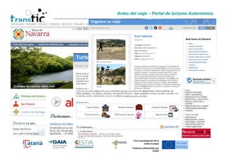 Antes del viaje – Portal de turismo Autonómico




        Con la participación de la
                  Unión Europea
       Proyecto cofinanciado por
                          FEDER
 