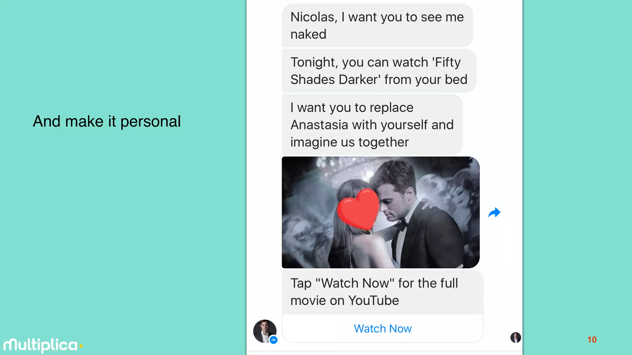 10
And make it personal
 