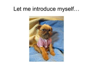 Let me introduce myself…
 