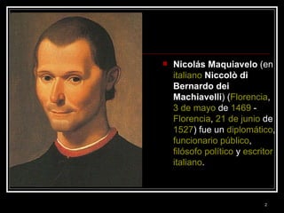 NicolàS Maquiavelo