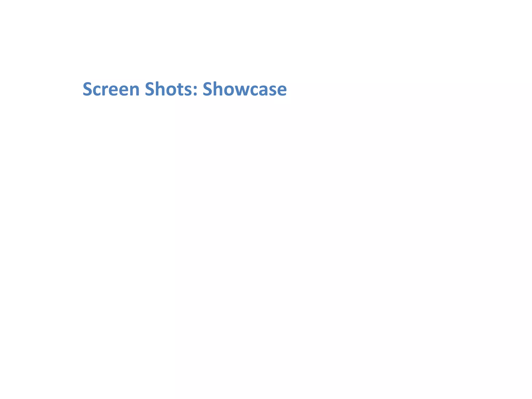 The Showcase maps, on a Google Map, where the innovation is being used. The intention of this is to stimulate uptake by profiling leadership and nudging slow adopters to realise the economic and patient benefits of adopting innovation. Next Steps:Collaboration is under way with NHS Networks, NHS Information Centre, NHS Choices, NHS Scientists, DH Horizon Scanning.Screen Shots: Showcase