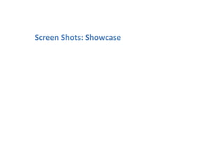 The Showcase maps, on a Google Map, where the innovation is being used. The intention of this is to stimulate uptake by profiling leadership and nudging slow adopters to realise the economic and patient benefits of adopting innovation. Next Steps:Collaboration is under way with NHS Networks, NHS Information Centre, NHS Choices, NHS Scientists, DH Horizon Scanning.Screen Shots: Showcase