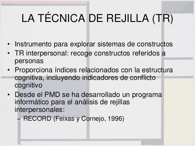 Indicadores de Conflicto Cognitivo en la Técnica de Rejilla y su Rela…