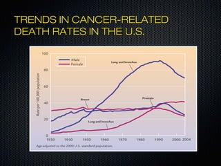TTRREENNDDSS IINN CCAANNCCEERR--RREELLAATTEEDD 
DDEEAATTHH RRAATTEESS IINN TTHHEE UU..SS.. 
 