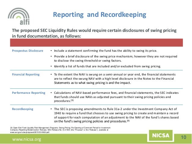 Nicsa Webinar Swing Pricing 101