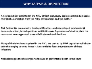 Disinfection in the Neonatal Intensive Care Unit | PPTX