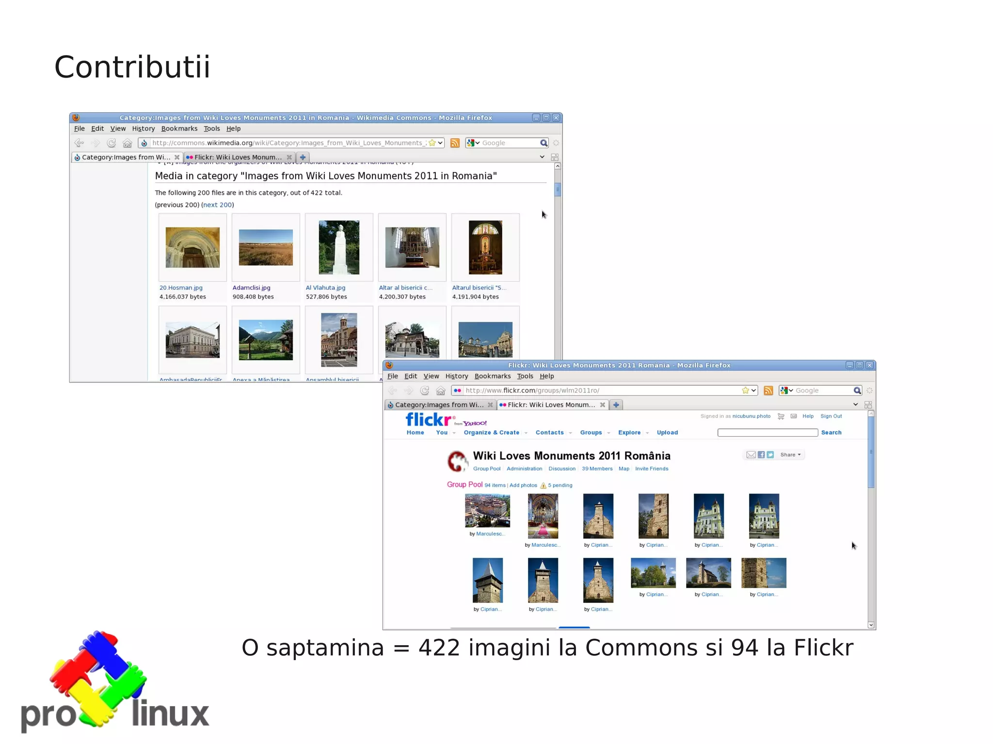 Contributii




              O saptamina = 422 imagini la Commons si 94 la Flickr
 