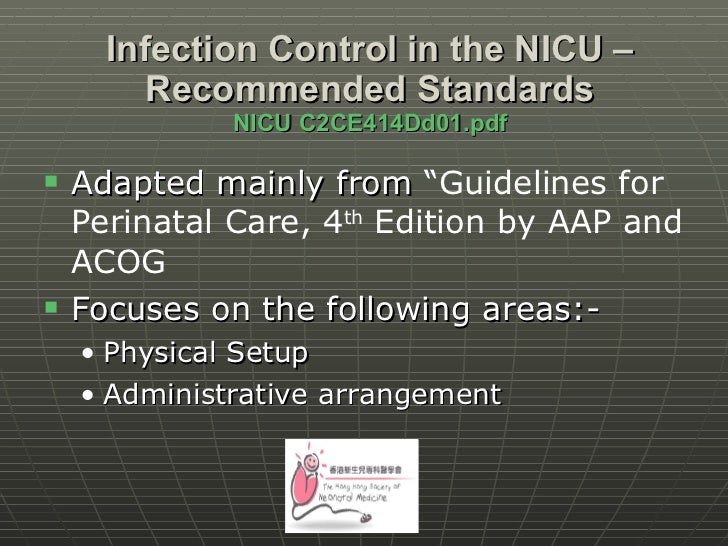 Nicu Infection Control