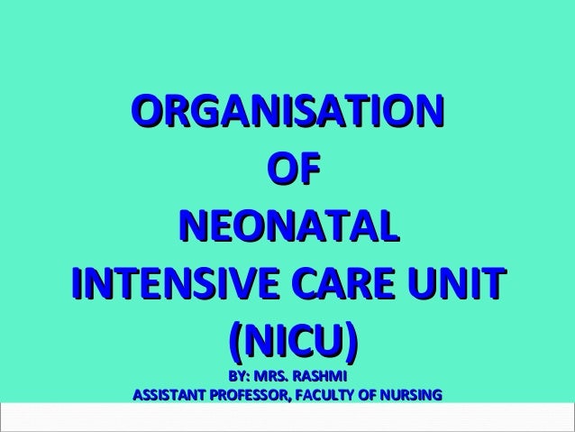 nicu ppt