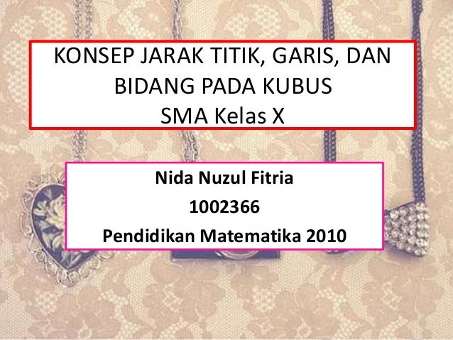 Konsep Jarak Titik Garis Dan Bidang Pada Kubus