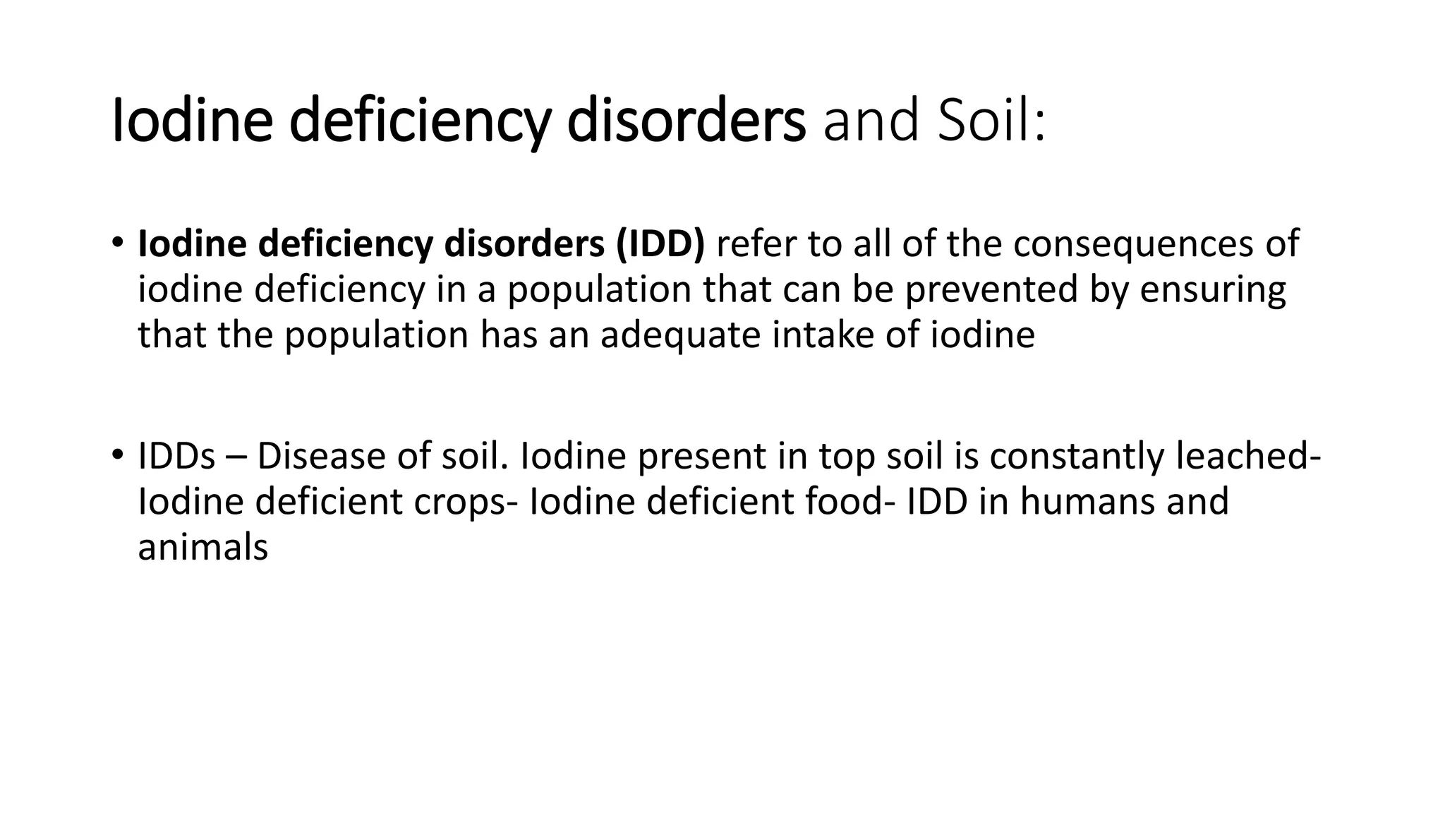 National Iodine Deficiency Disorders Control Programme NIDDCP, 2017 ...