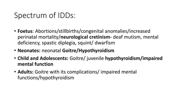 National Iodine Deficiency Disorders Control Programme NIDDCP, 2017 ...