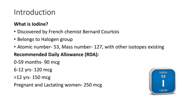 National Iodine Deficiency Disorders Control Programme NIDDCP, 2017 ...
