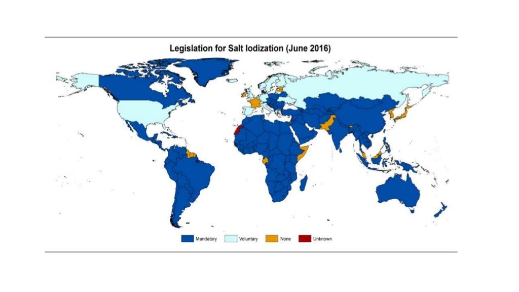 National Iodine Deficiency Disorders Control Programme NIDDCP, 2017