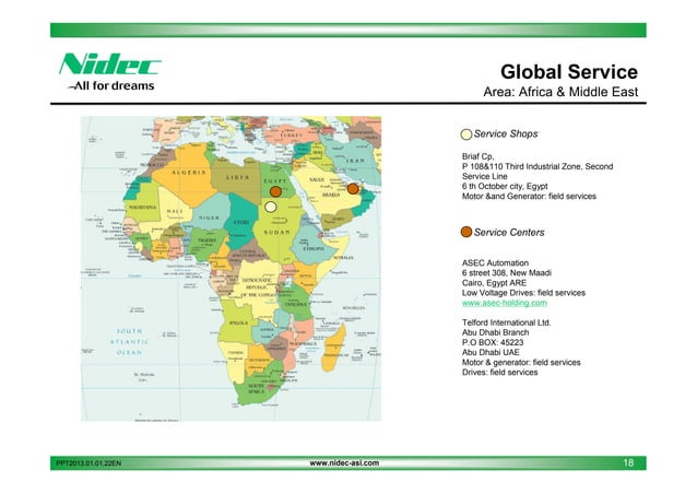 Nidec asi service capabilities overview | PPT