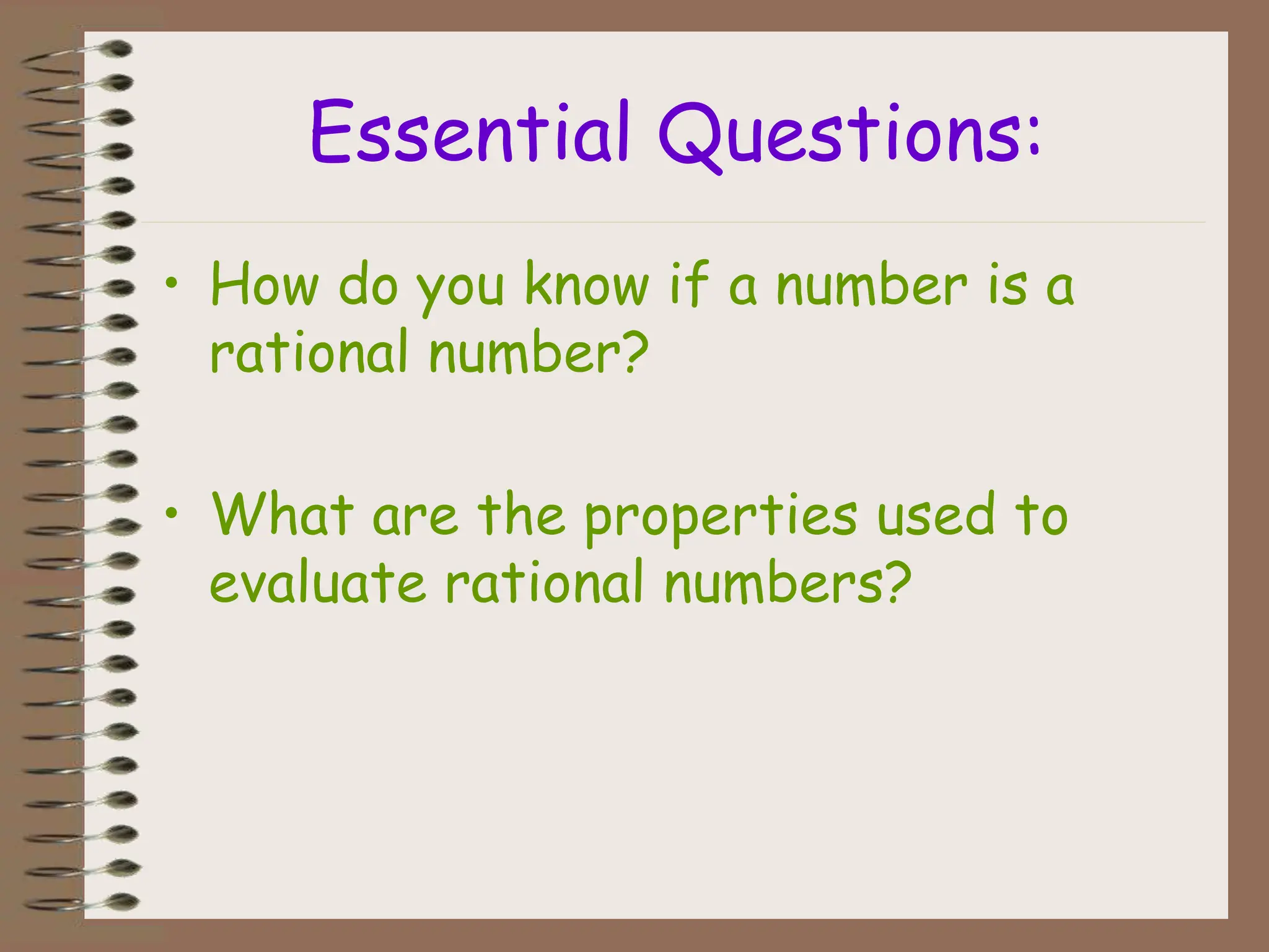 presentaion on rational numbers and their description | PPT