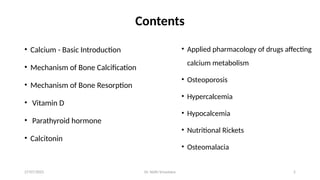 calcium metabolism and drugs affecting it.pptx