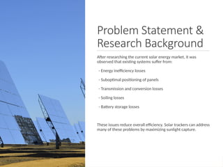Dual Axis Solar Tracker with IoT Integration Project PPT.pptx