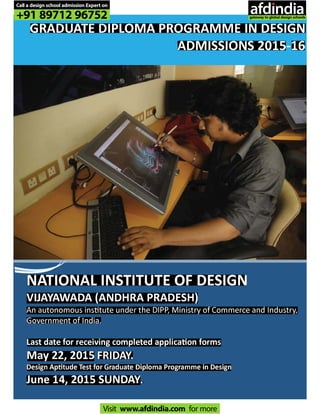 -
Call a design school admission Expert on
+91 89712 96752
Visit www.afdindia.com for more
afdindia
.
gateway to global design schools
 