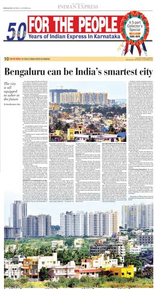 Bengaluru can be Indian's smartest city