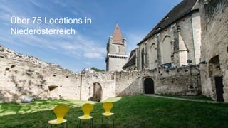 12
Über 75 Locations in
Niederösterreich
 