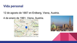 Vida personal
12 de agosto de 1887 en Erdberg, Viena, Austria.
4 de enero de 1961, Viena, Austria.
 