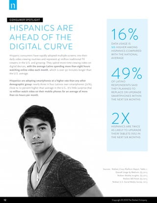 CONSUMER SPOTLIGHT

HISPANICS ARE
AHEAD OF THE
DIGITAL CURVE
Hispanic consumers have rapidly adopted multiple-screens into...