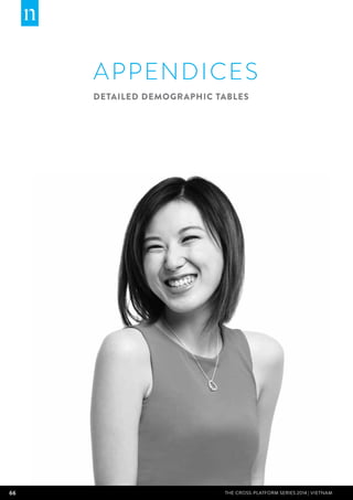 66 THE CROSS-PLATFORM SERIES 2014 | Vietnam
APPENDICES
DETAILED DEMOGRAPHIC TABLES
 