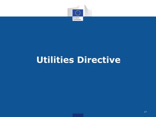 Utilities Directive 
17 
 