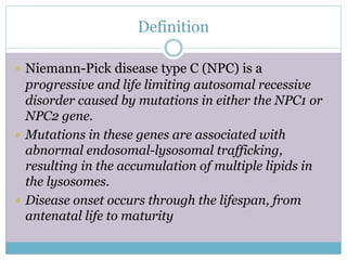Niemann-Pick Type C Disease - NP-C Genetic Disease - Lysosomal Disease 