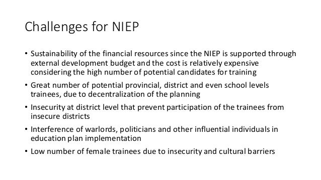  #CIES2018 National Institute for Educational Planning, Afghanistan: From workshopping to institutionalization Slide 11