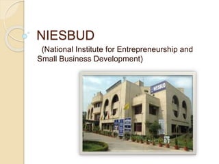 NIESBUD
(National Institute for Entrepreneurship and
Small Business Development)
 