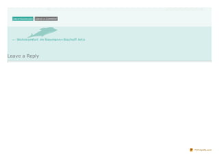 UNCATEGORIZED   LEAVE A COMMENT




  ← Wohnkomfort im Niesmann+Bischoff Art o




Leave a Reply




                                             PDFmyURL.com
 