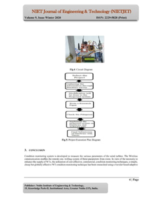 FAULT DIAGNOSIS AND CONDITION MONITORING OF WIND TURBINE USING ARDUINO ...