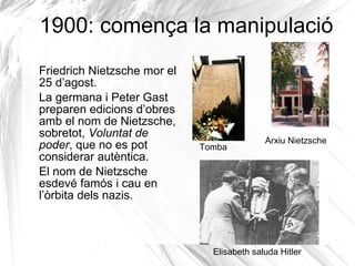 Nietzsche: professor a Basilea El 1869, quan Nietzsche té només 25 anys es nomenat Catedràtic de la universitat de Basilea,a Suïssa, gràcies a la influència de Ritschl, sense tenir ni tan sols el doctorat fet, només els articles publicats en vàries revistes. 