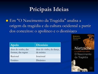 GENEOLOGIA DA MORAL
   Moral dos dominadores x Moral dos dominados
   Moral Judaico-Cristã e a inversão da moral
   O problema da referência a outros para pensar e agir
 