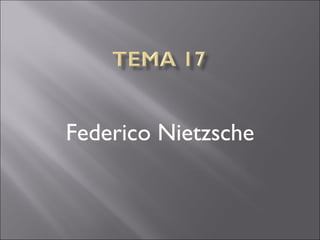 Federico Nietzsche 