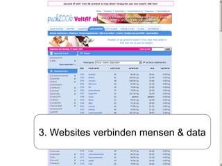 3. Websites verbinden mensen & data 