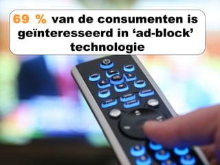 69 %  van de consumenten is  geïnteresseerd in ‘ad-block’  technologie 