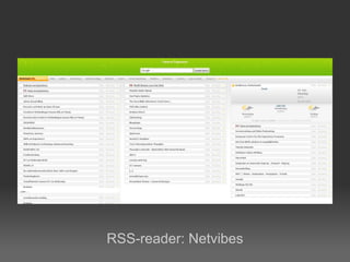 RSS-reader: Netvibes 