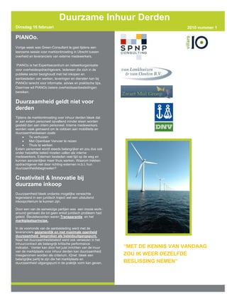 Nieuwsbrief 2010 Februari