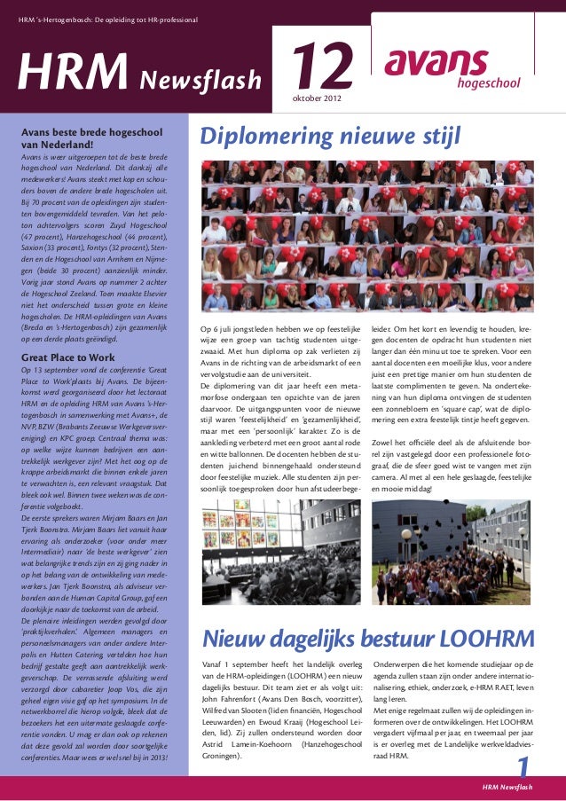 Nieuwsbrief HRM oktober 2012