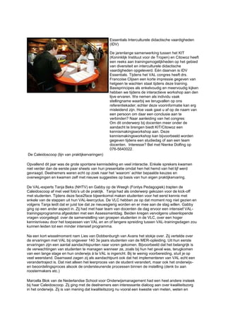 Nieuwsbrief VAL congres